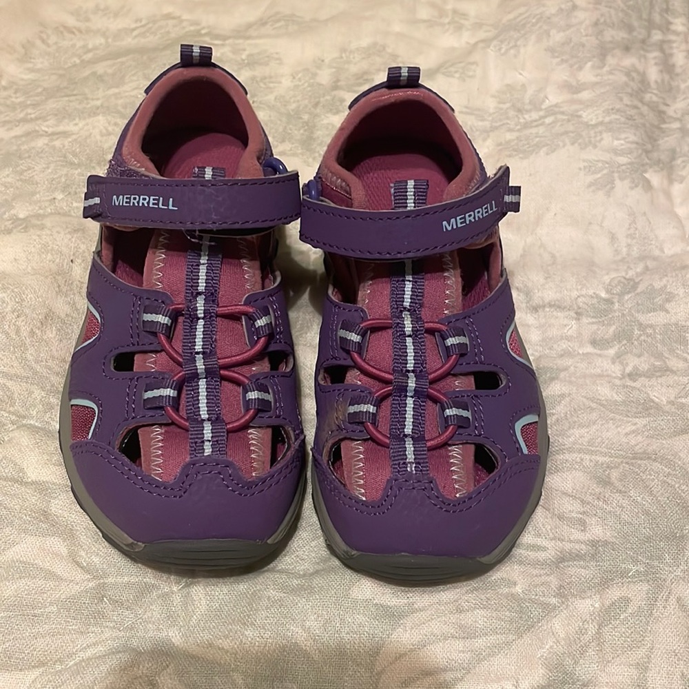Never worn girls Merrill water shoes